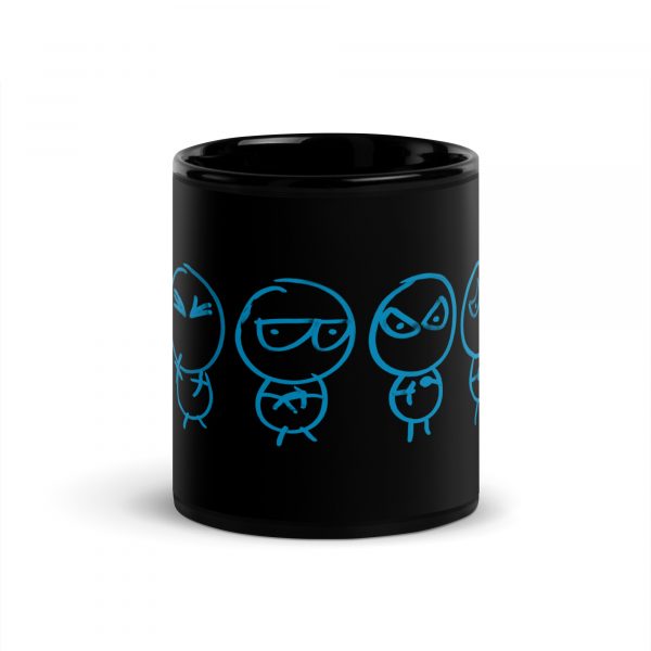 😉Emociones😆 Taza/Mug Negra