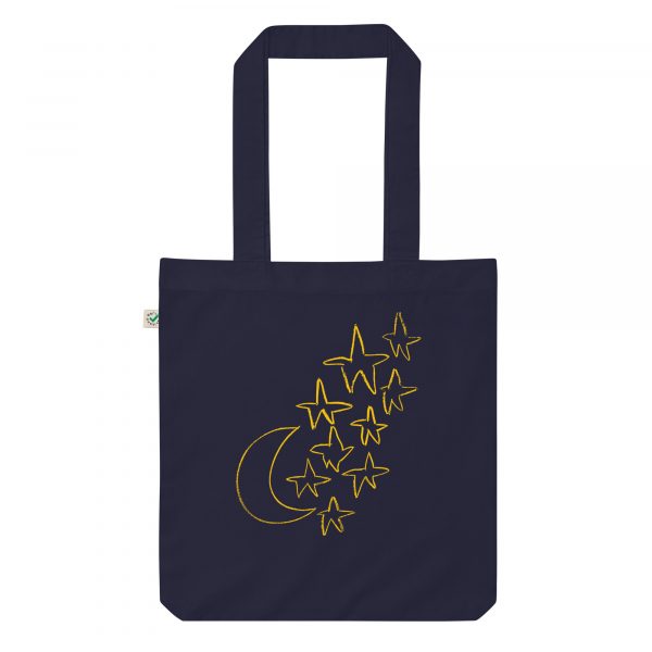 Moon+Stars🌕🌠organic tote bag